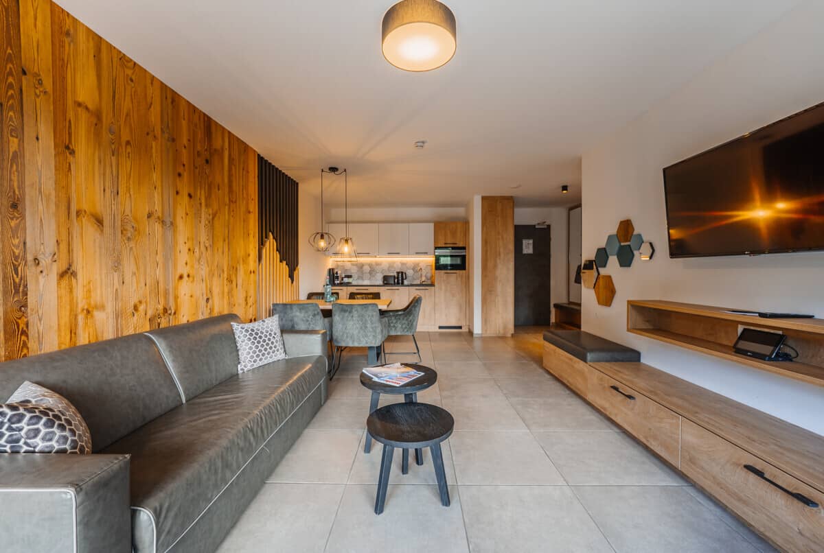 Holiday apartment with mountain view right at the AreitXpress base station