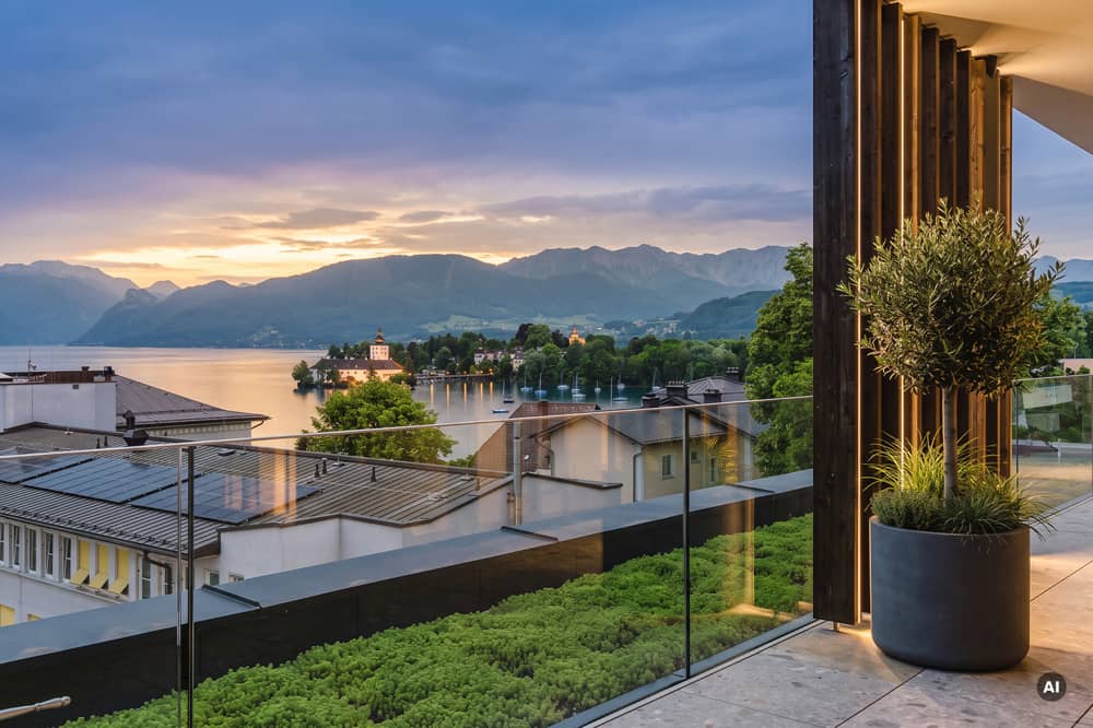 Terrassenwohnung mit Panoramablick über den Traunsee