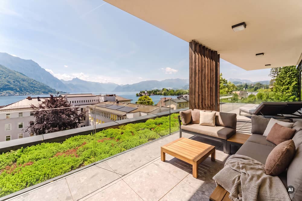 Terrassenwohnung mit Panoramablick über den Traunsee