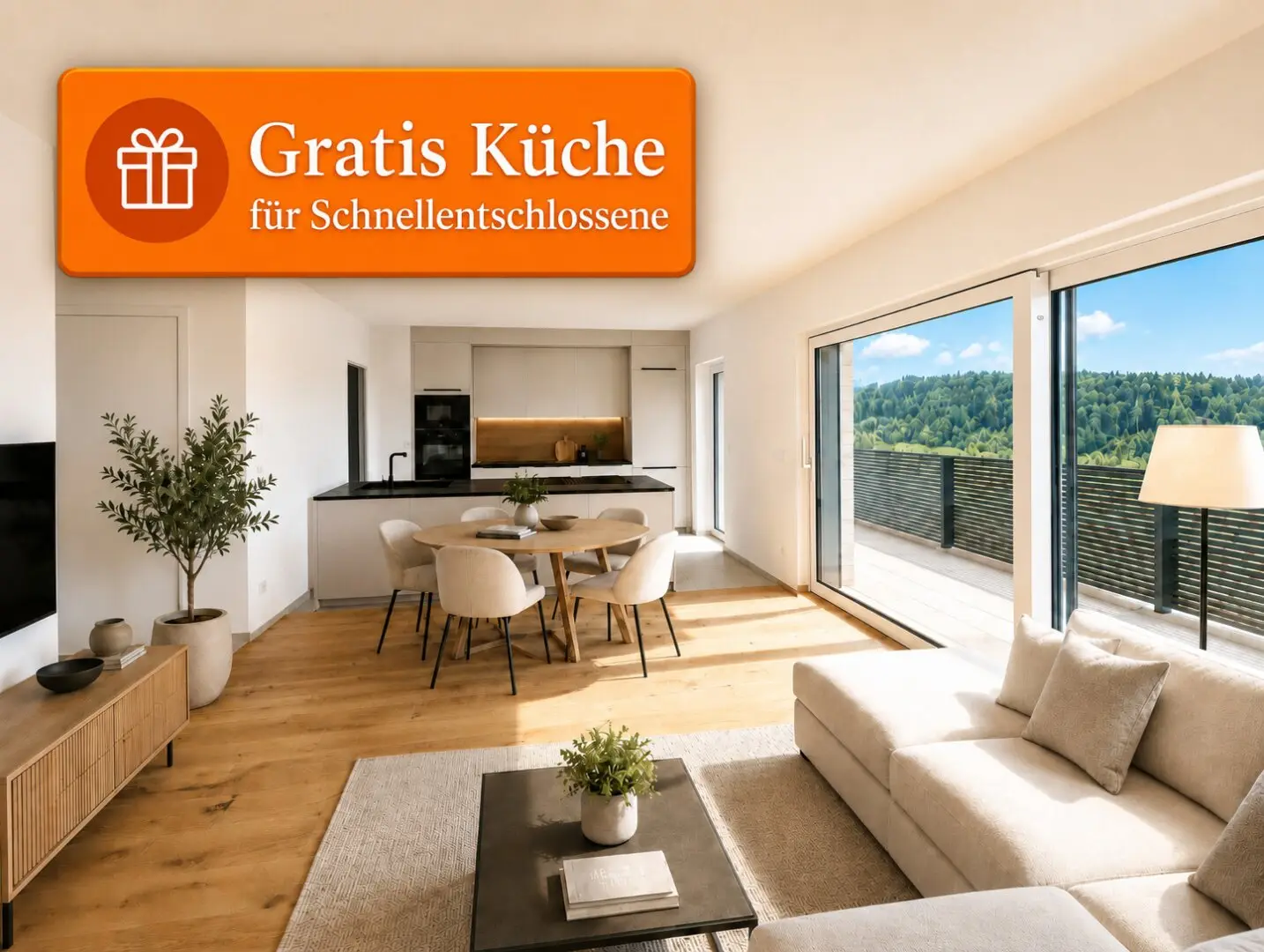 Bright New Build Apartment with Terrace and Lift