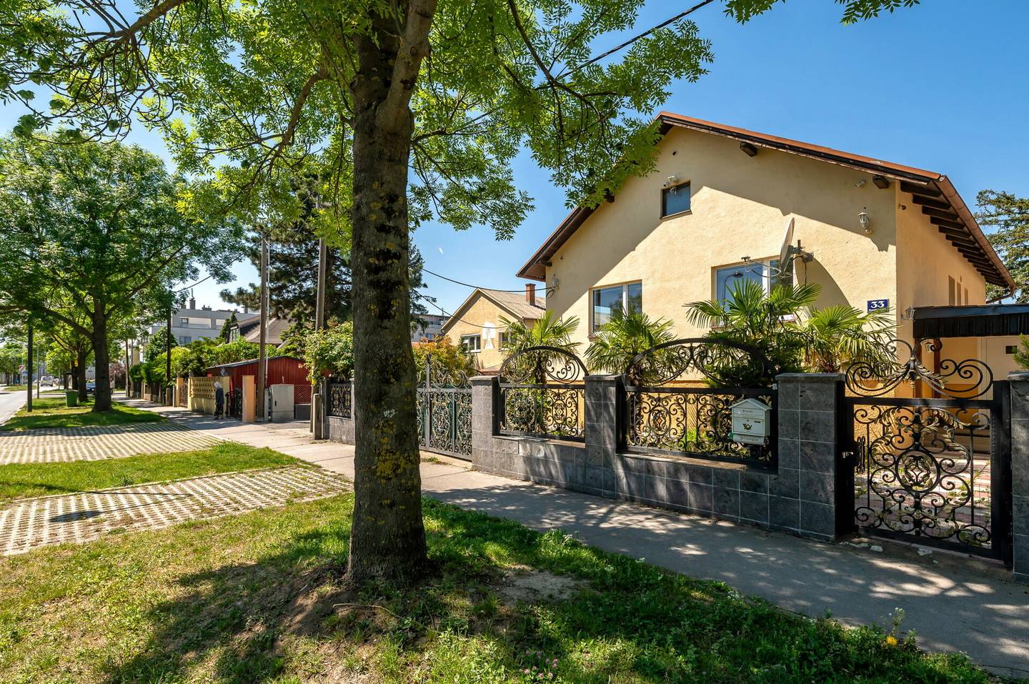 Einfamilienhaus mit Garten und Grünblick nahe der Alten Donau