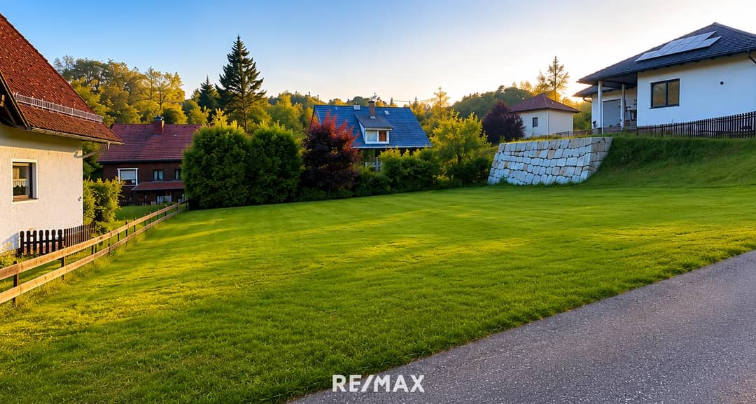Building plot with planning permission in sunny residential location