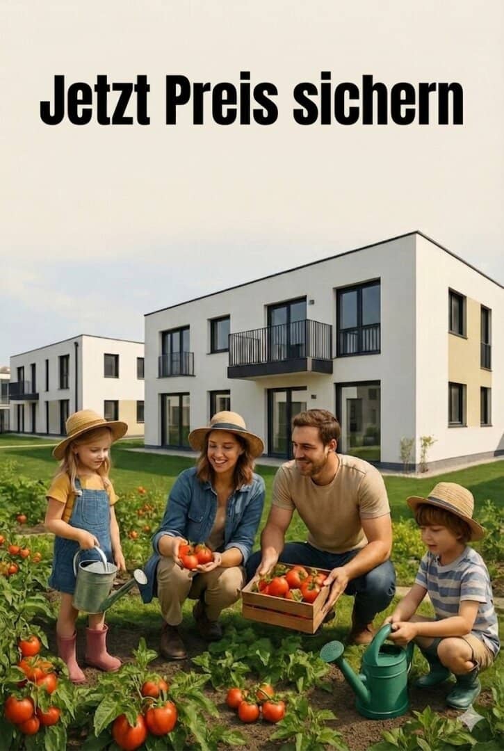 Modern semi-detached house with garden and terrace