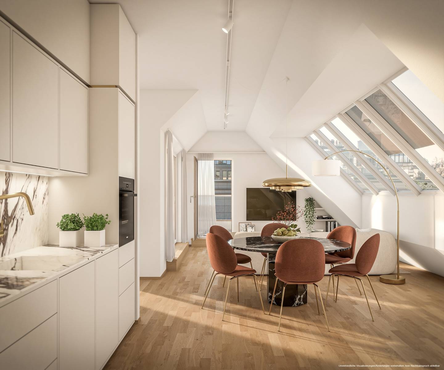 Dachgeschosswohnung mit sonniger Südwestterrasse nahe der Alten Donau