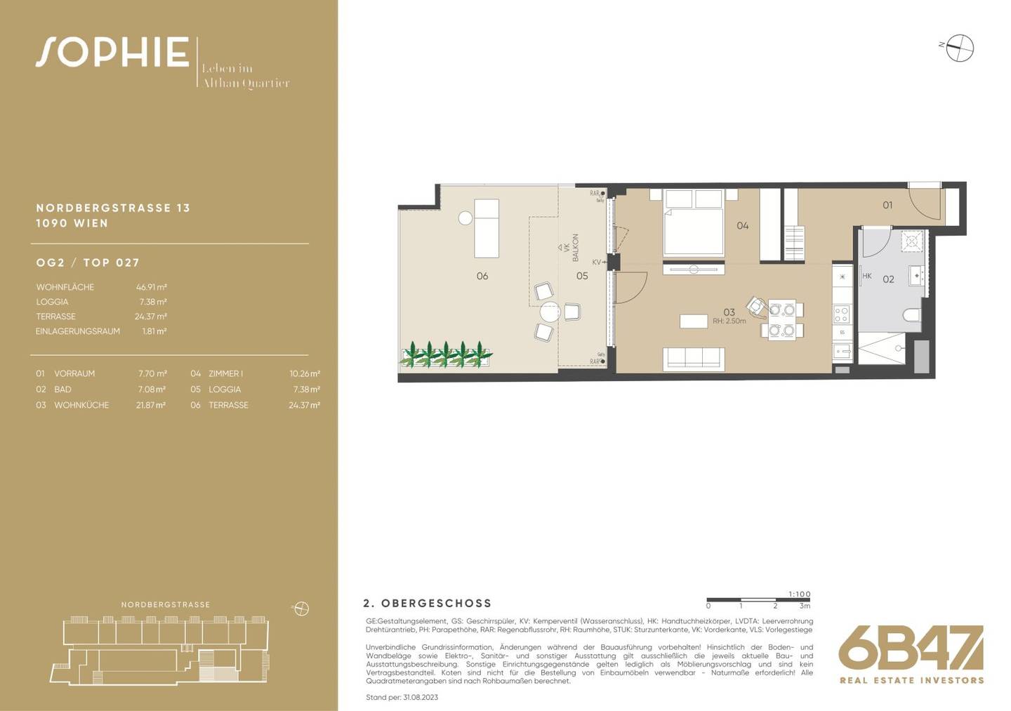 Vorsorgewohnung im Neubau mit Balkon Loggia und Terrasse