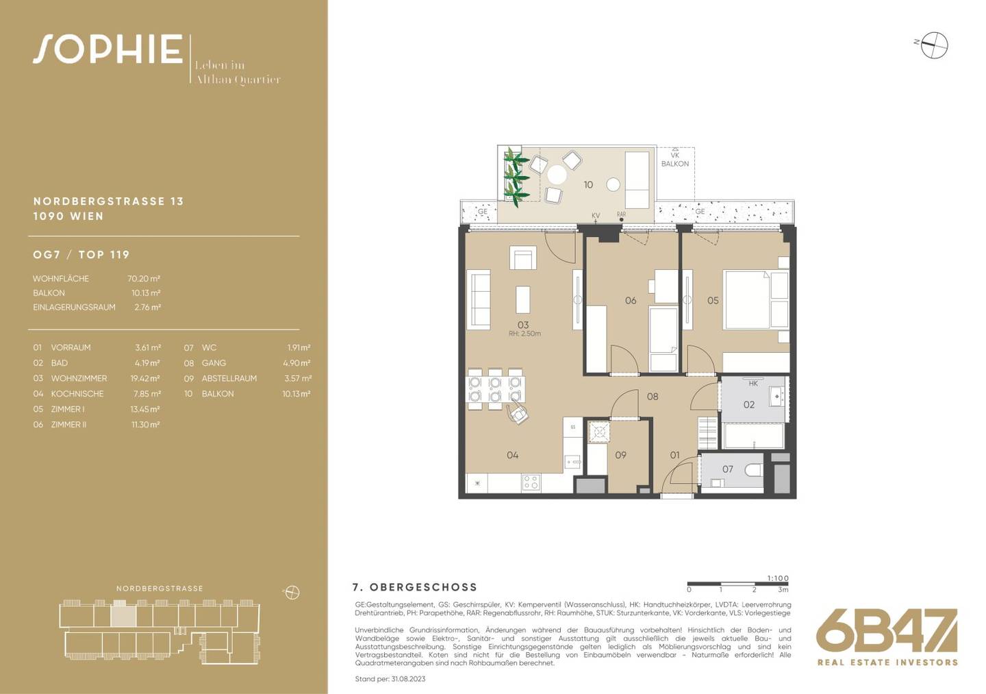 Bright New Build Apartment with Balcony in SOPHIE Project