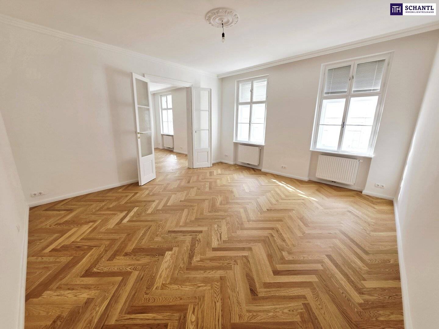 Renovated Altbau Apartment with Double Doors in Quiet Josefstadt Location
