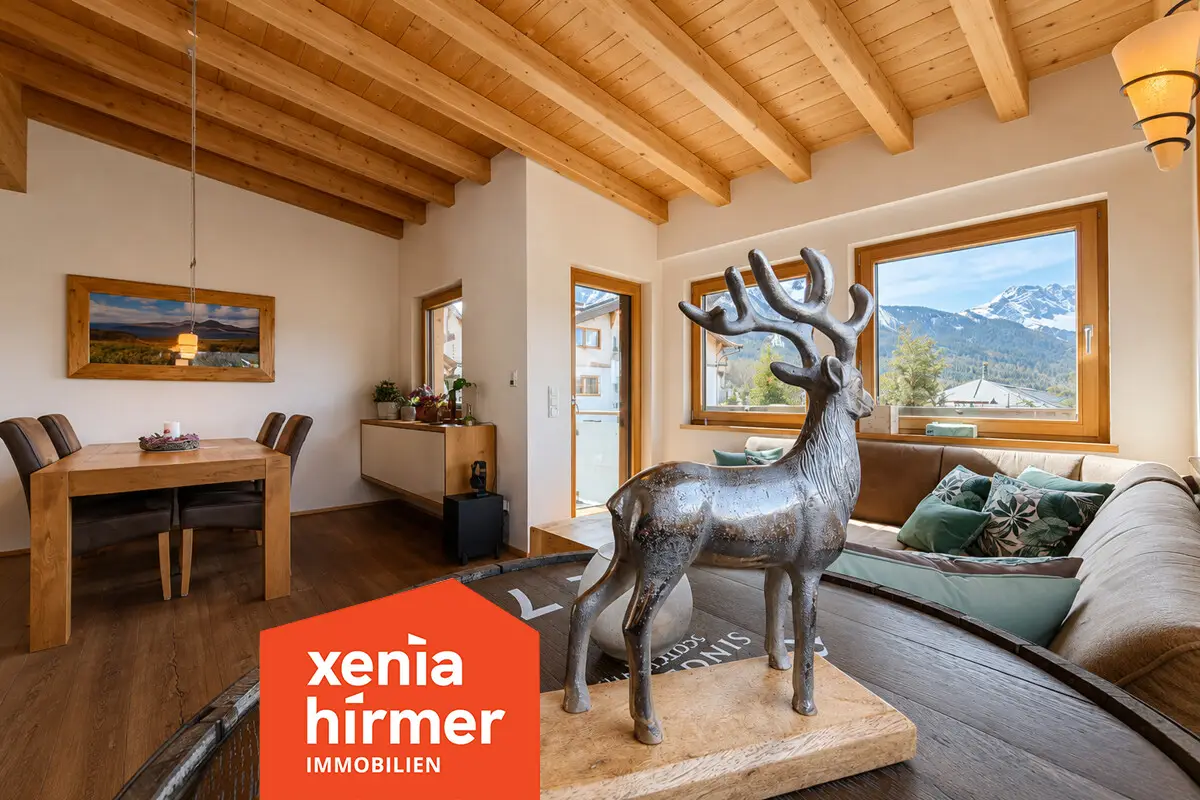 Charming duplex house with balconies and terraces in central Ehrwald