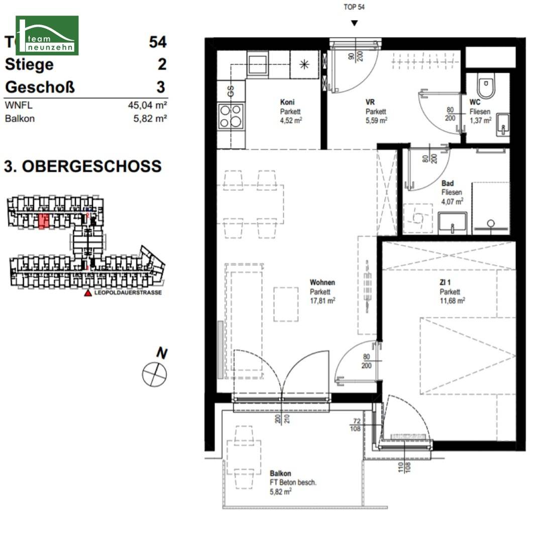 Bright new build apartment with balcony and good transport links