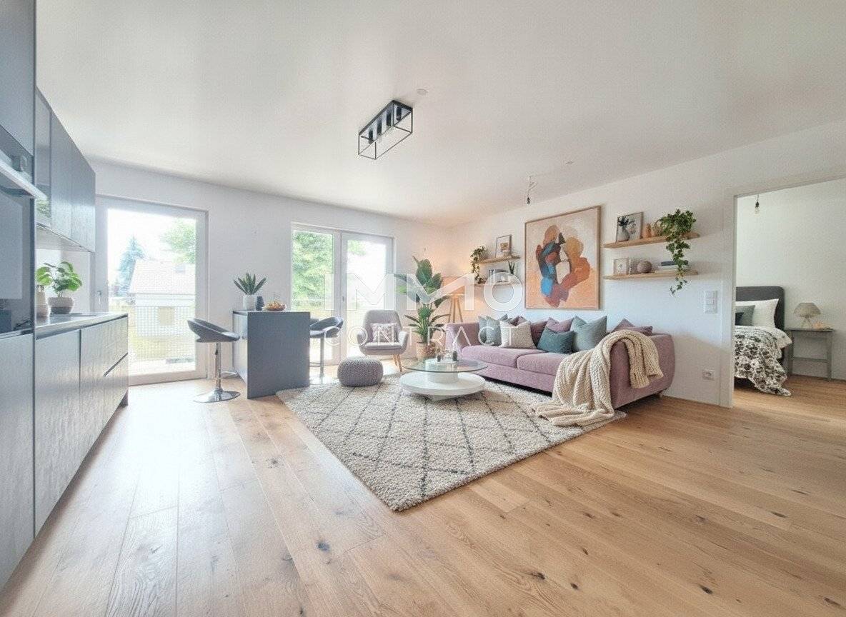 Bright 2 Room Apartment with Balcony and Underfloor Heating