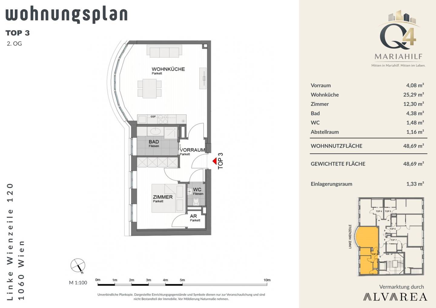 Bright Apartment near Pilgramgasse U-Bahn