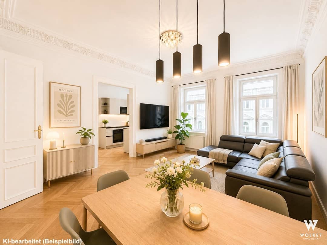 Renovated Altbau Apartment with Stucco and Smart Home