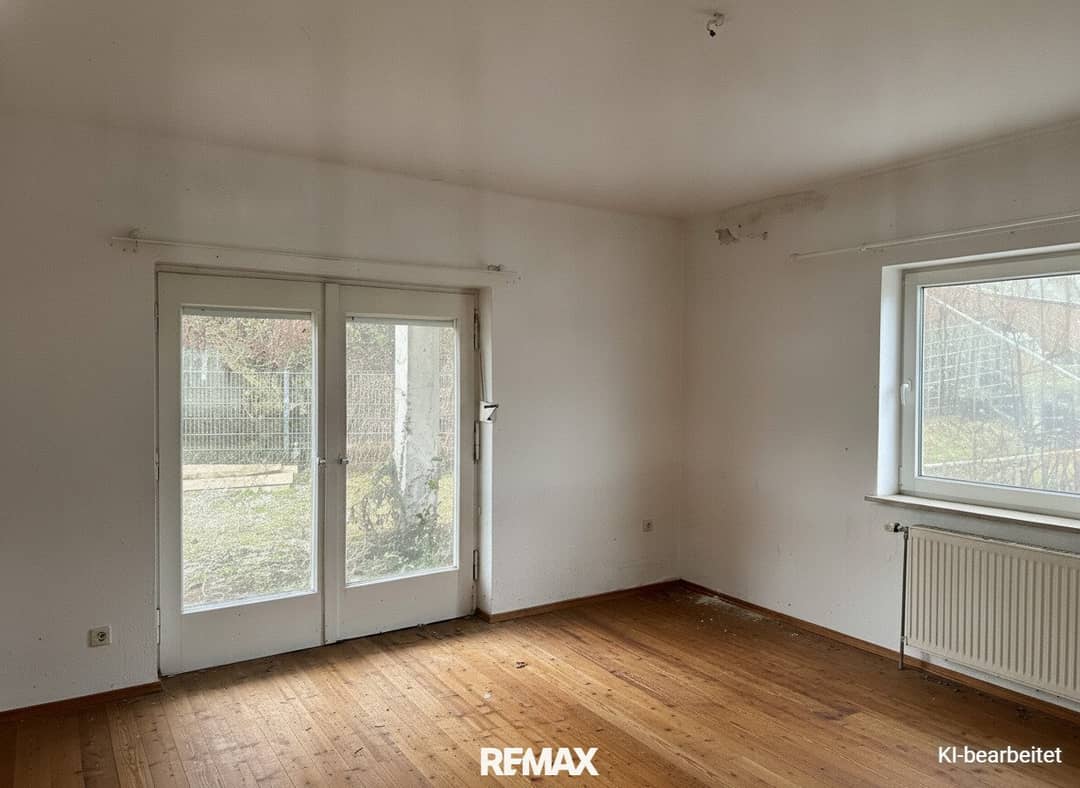 Zimmer mit Zugang zum Garten