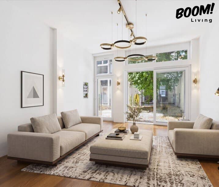 Ground floor apartment with terrace and garden in the courtyard