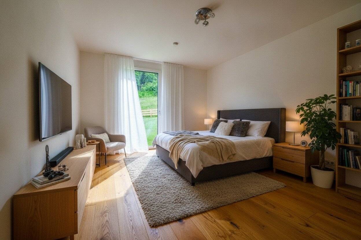 Barrierefreie Gartenwohnung mit Terrasse und Garten