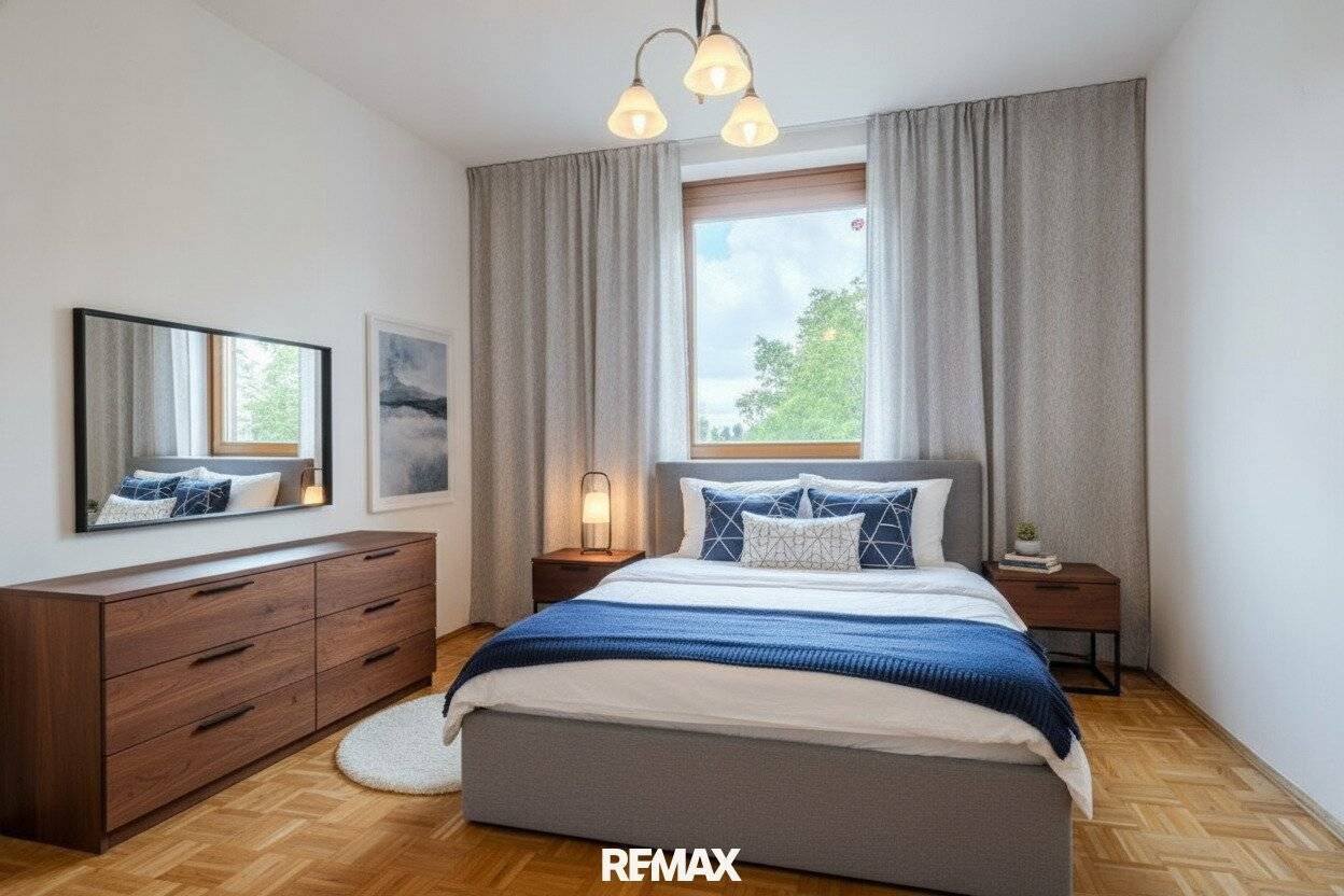 Bright 2-room apartment with balcony and underground parking
