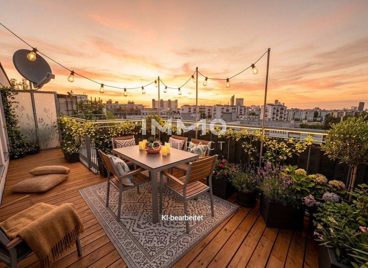 Penthouse with two terraces and city view