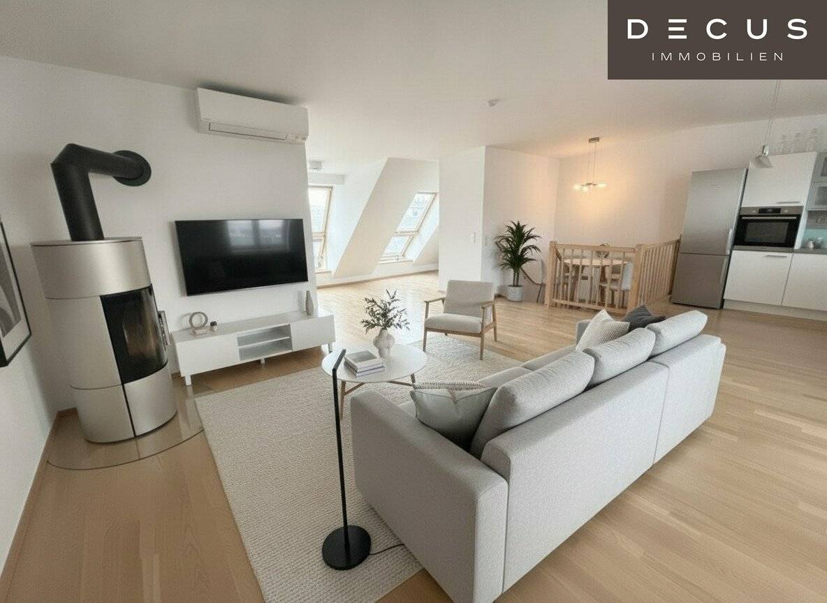 Dachgeschosswohnung mit zwei Terrassen und Fernblick