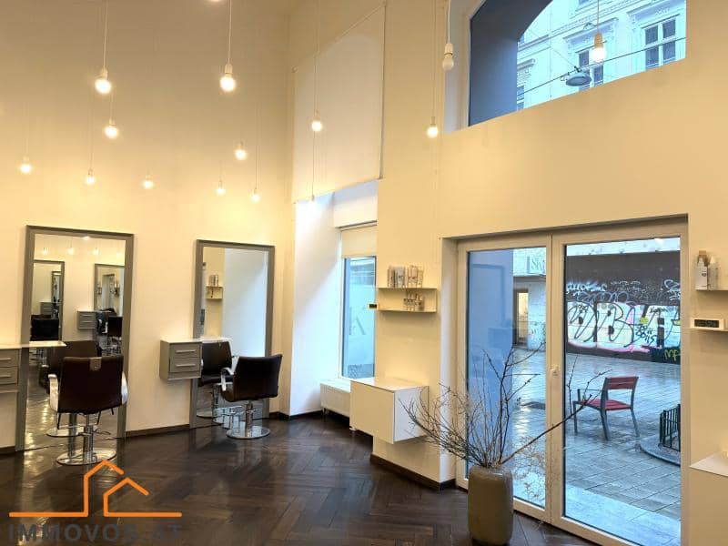 Bright retail space with parquet flooring in prime location near Mariahilferstraße