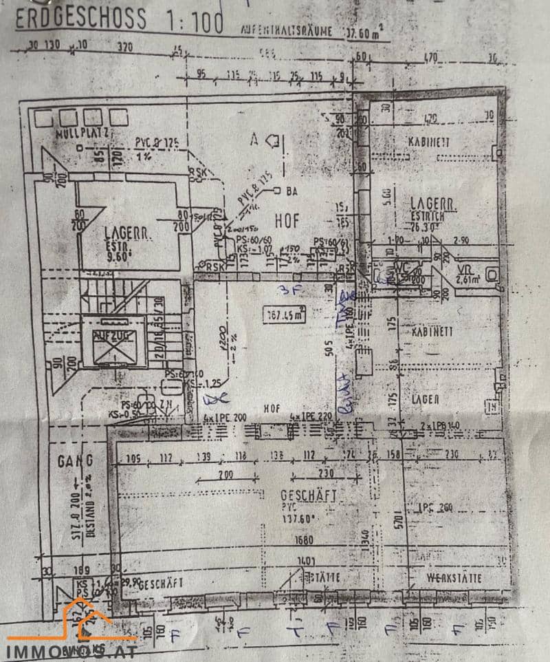 Gewerbefläche mit Hof in Jahrhundertwendehaus nahe Meidlinger Markt
