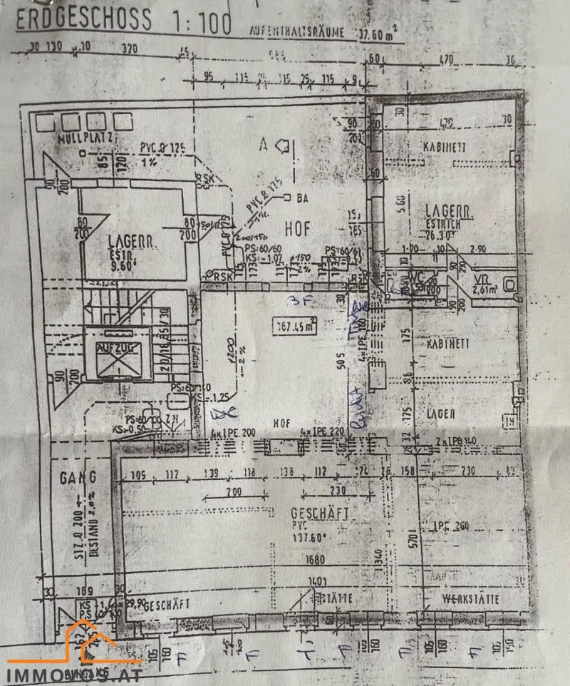 Gewerbefläche mit Hof in Jahrhundertwendehaus nahe Meidlinger Markt