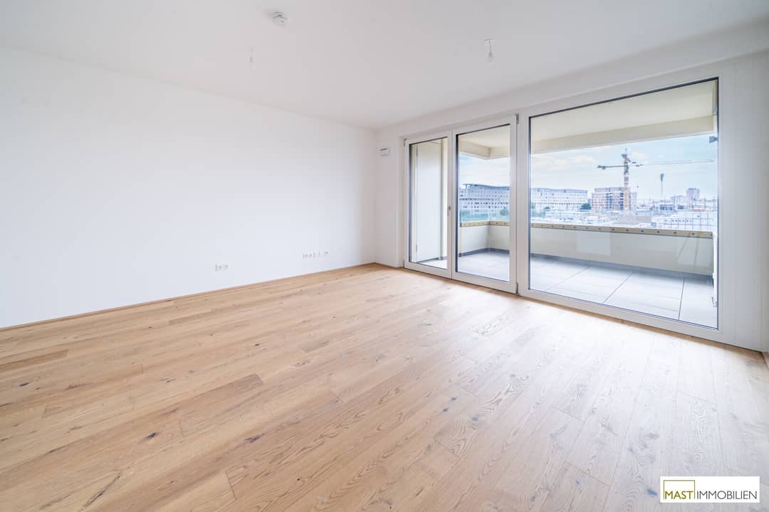 Neubauwohnung mit Balkon und Loggia in zentraler Lage