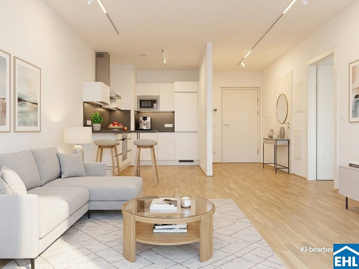 Helle Wohnung mit Südwestbalkon und Einbauküche