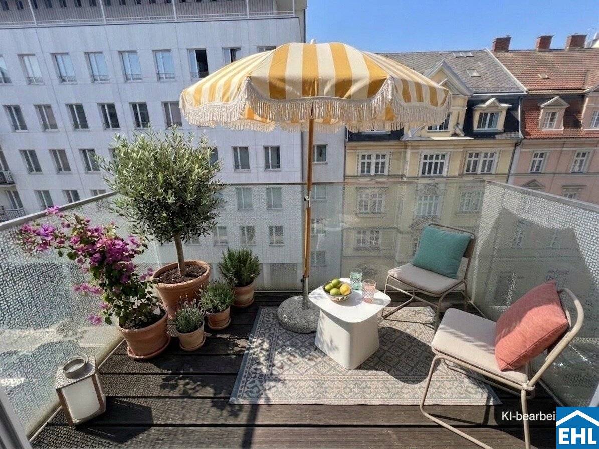 Helle Wohnung mit Südwestbalkon und Einbauküche