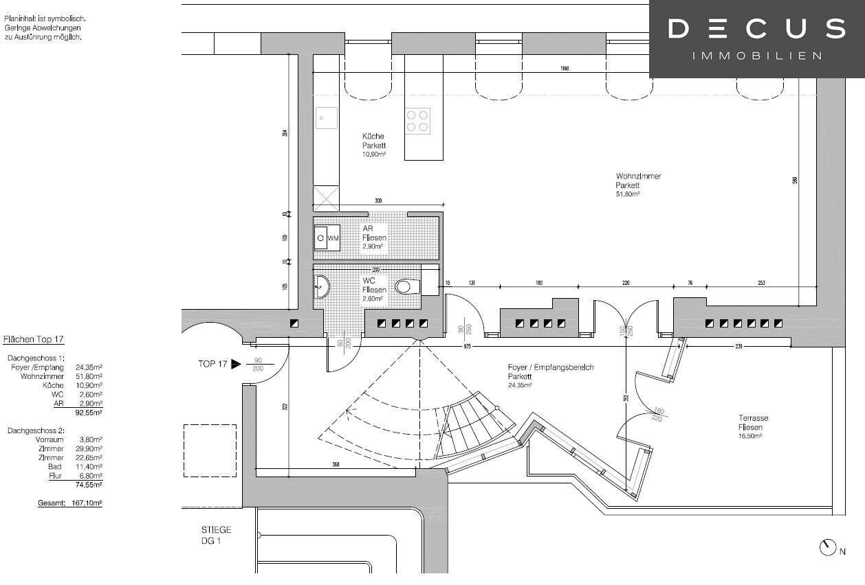 Bright top-floor offices with terraces in prime city centre location