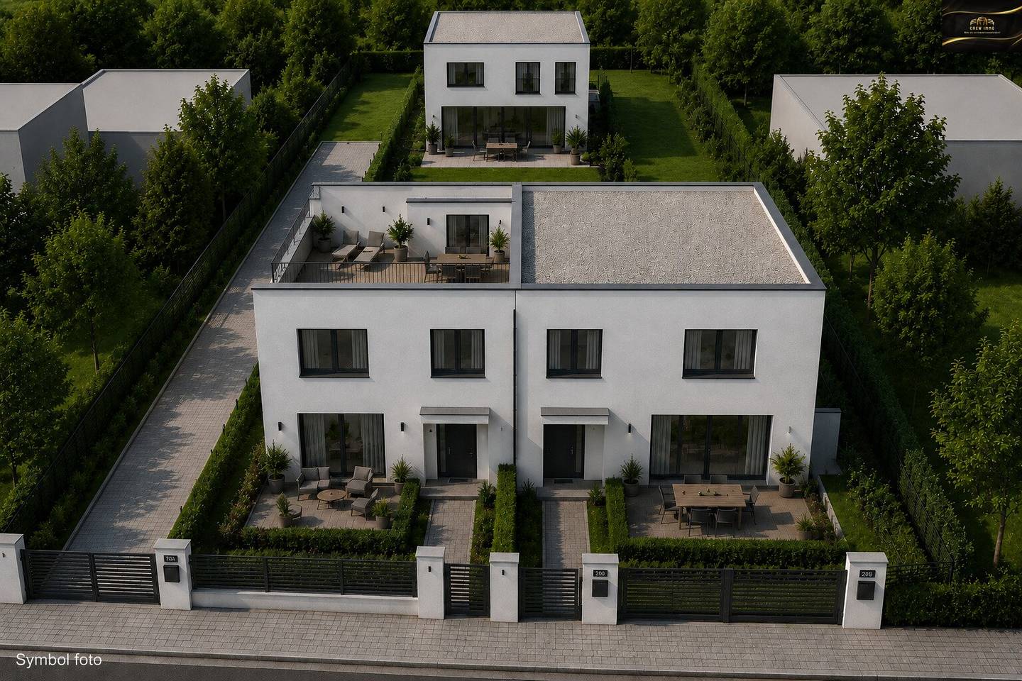 Baugrundstück mit Doppelhaus Genehmigung