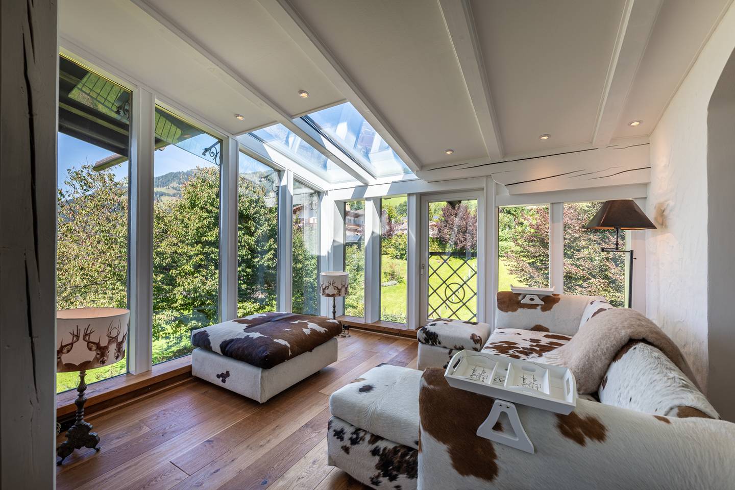 Landhausvilla auf der Bichlalm mit Bergblick und Garten