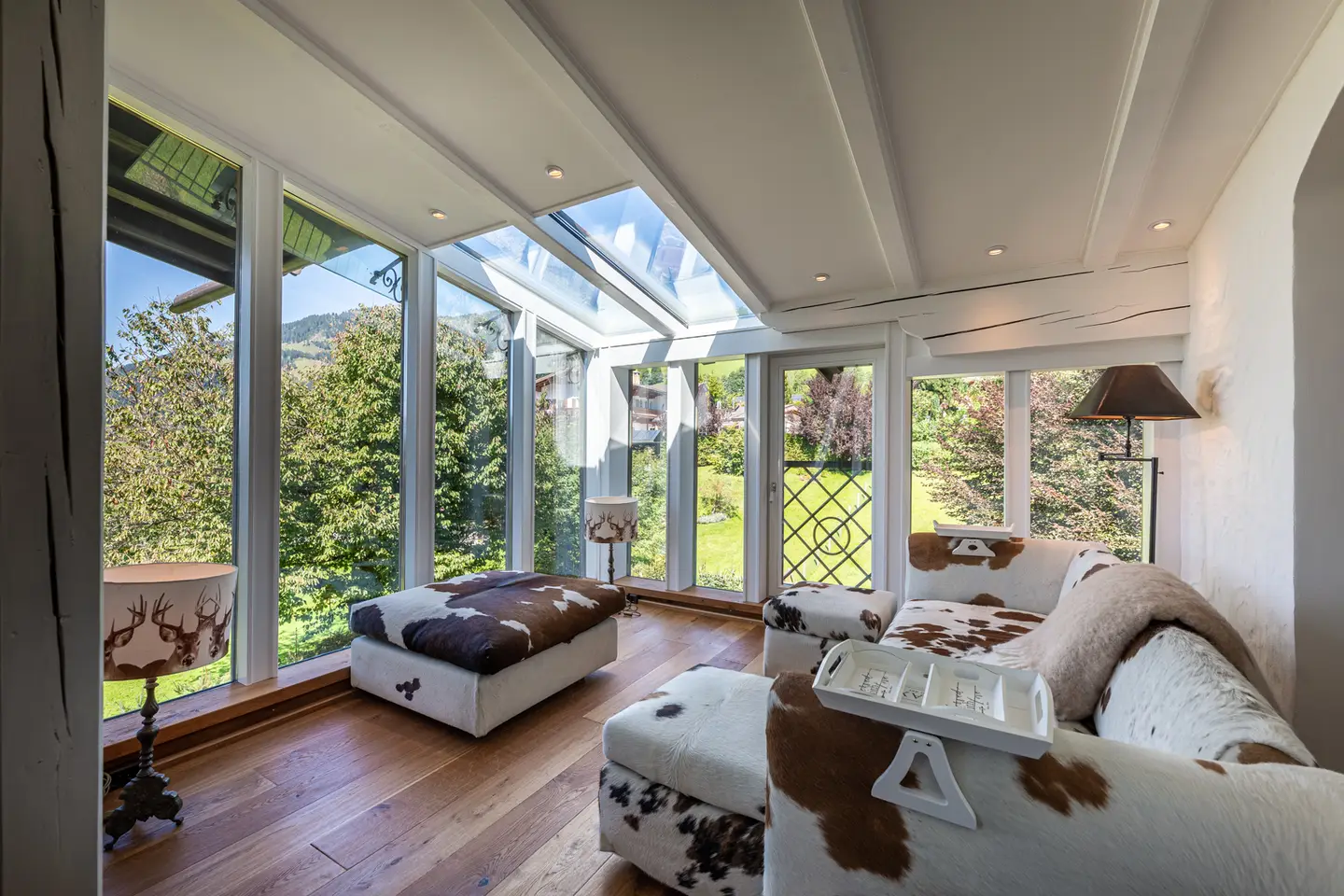 Landhausvilla auf der Bichlalm mit Bergblick und Garten