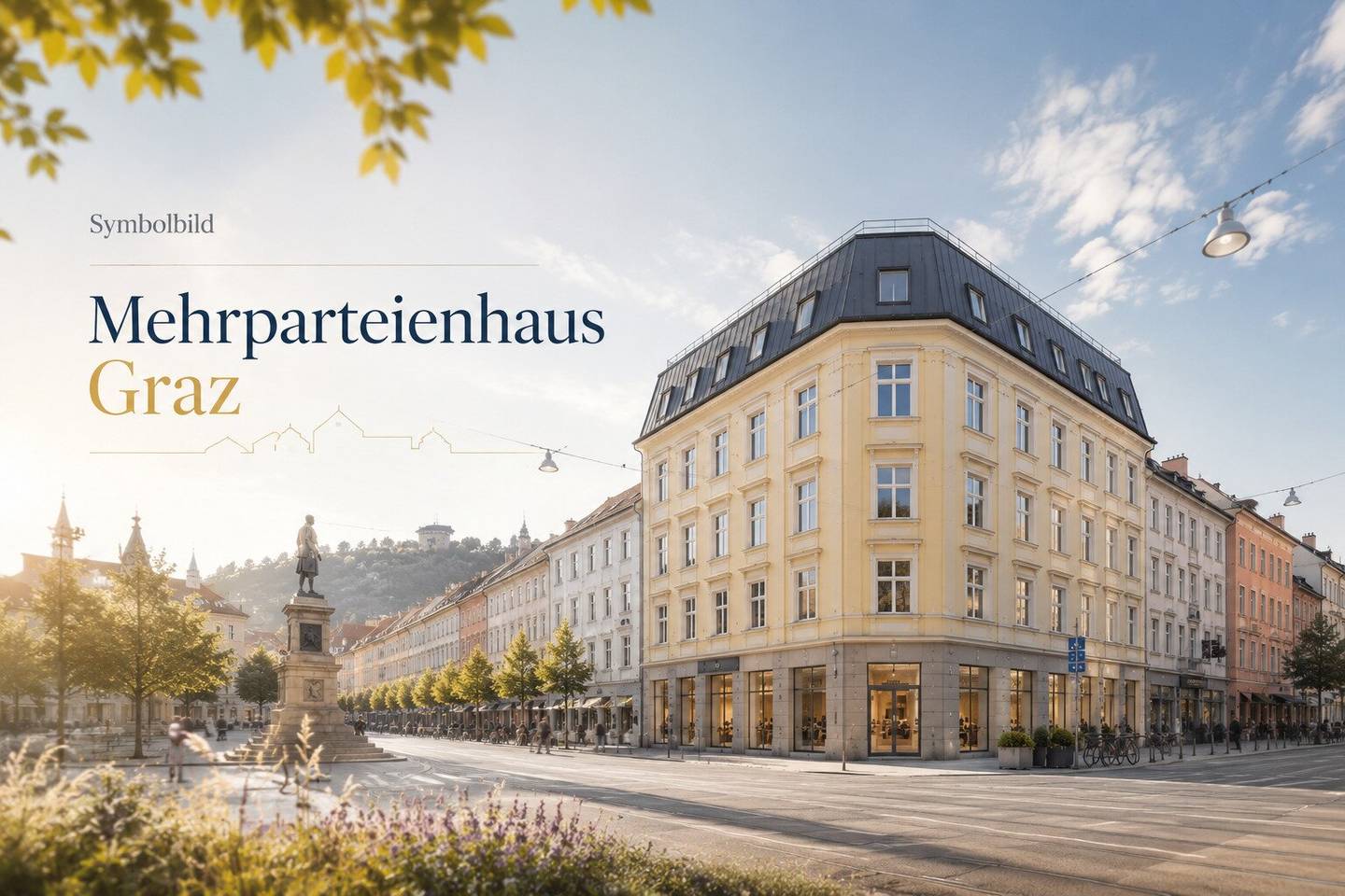 Mehrfamilienhaus mit Balkon und Terrasse am Griesplatz