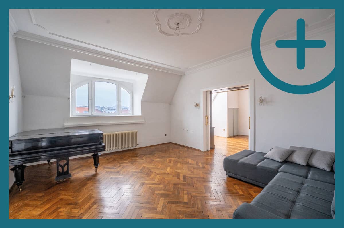 Bright penthouse with greenery views in Unter St. Veit