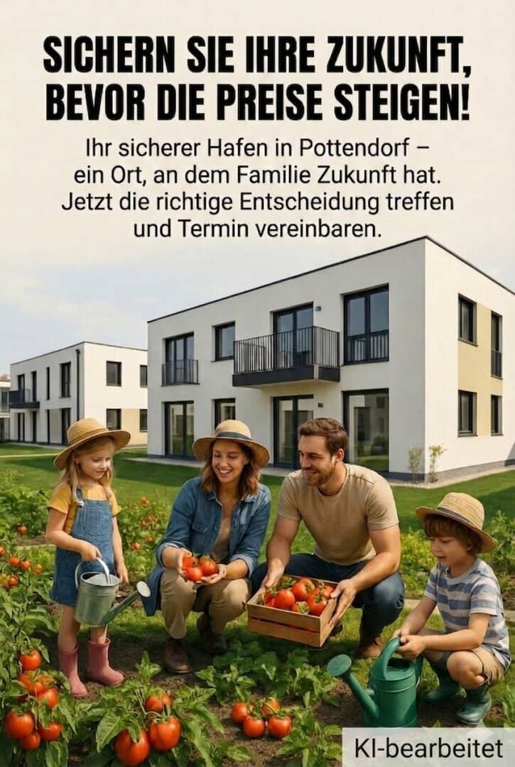 Bright semi-detached house with garden and terrace in Pottendorf