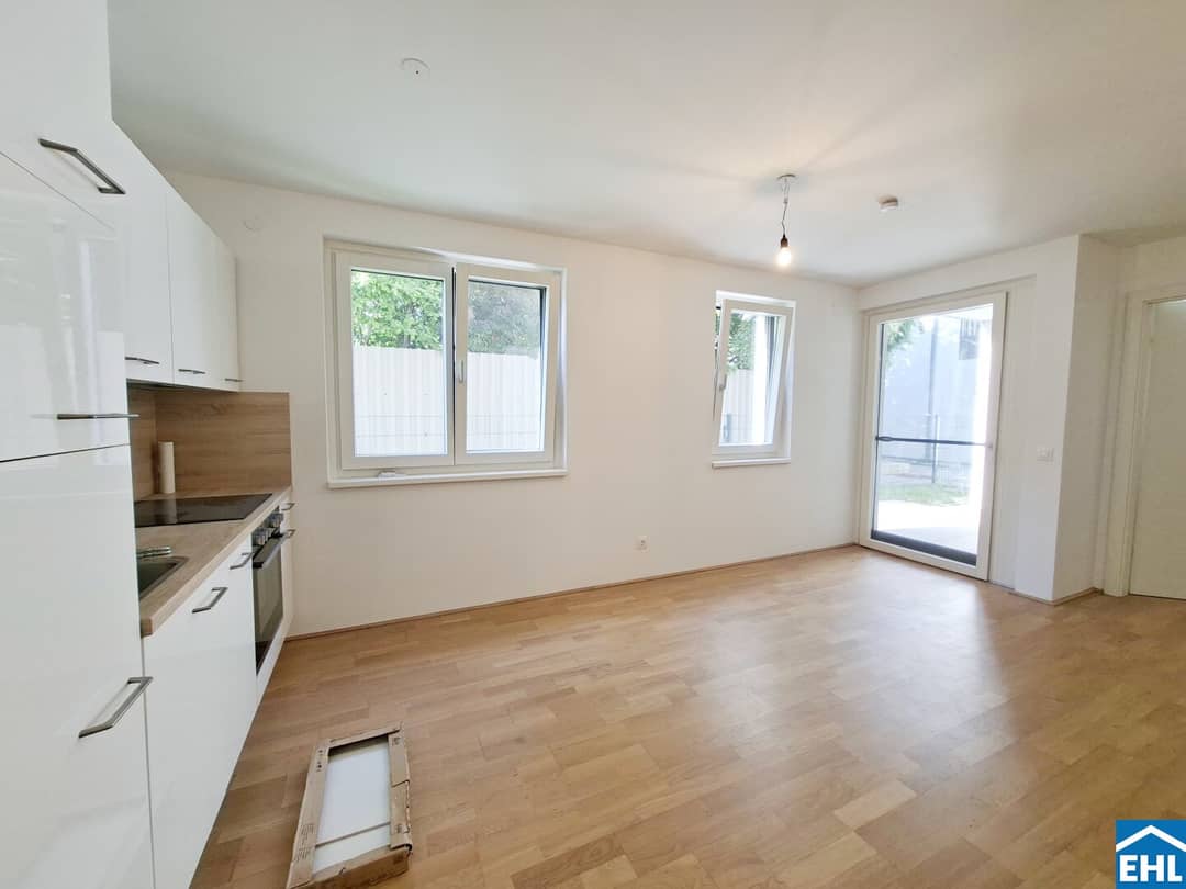 Ground floor apartment with garden and loggia in Vienna Floridsdorf