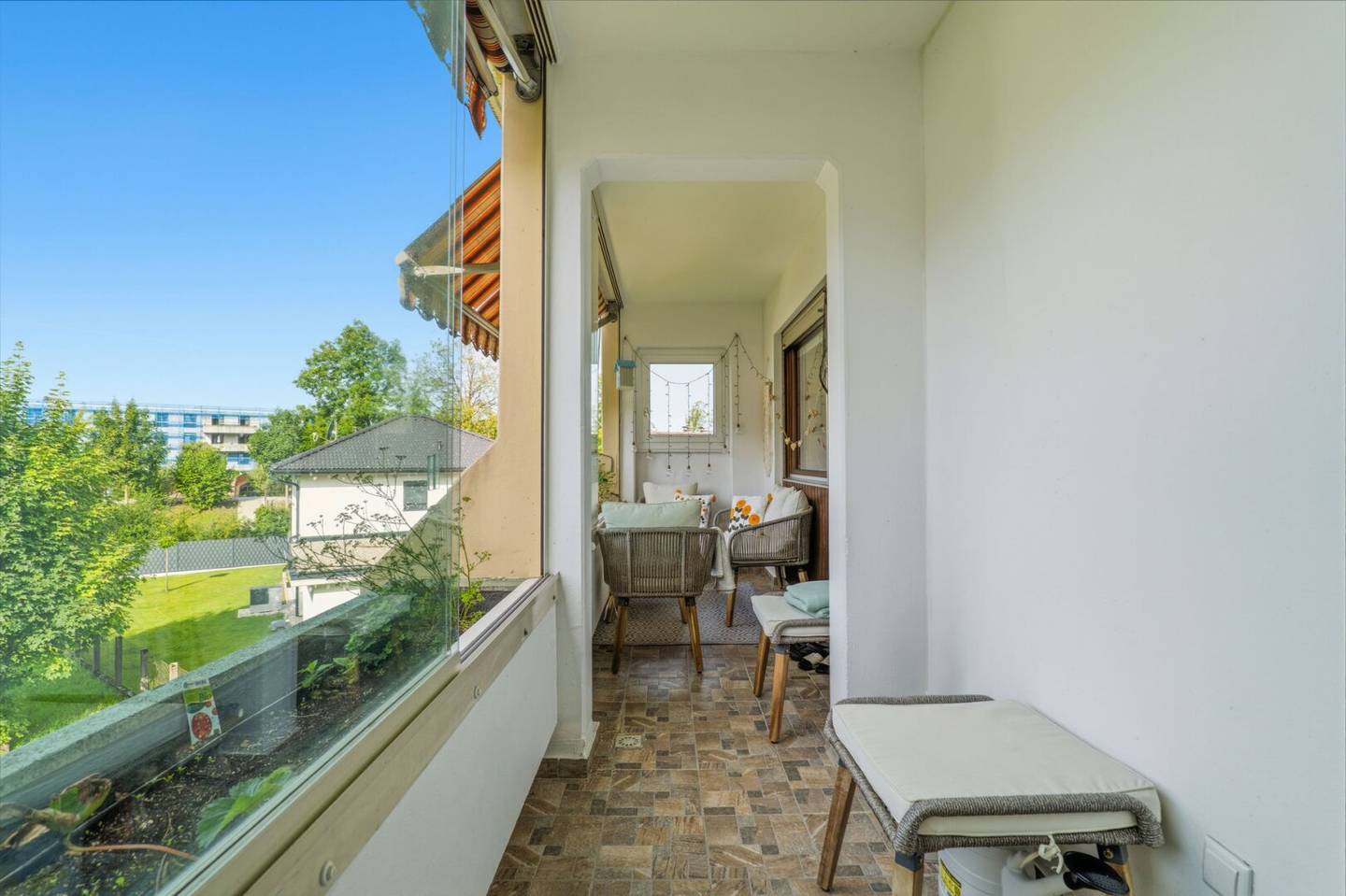 Wohnung mit Balkon und Grünblick