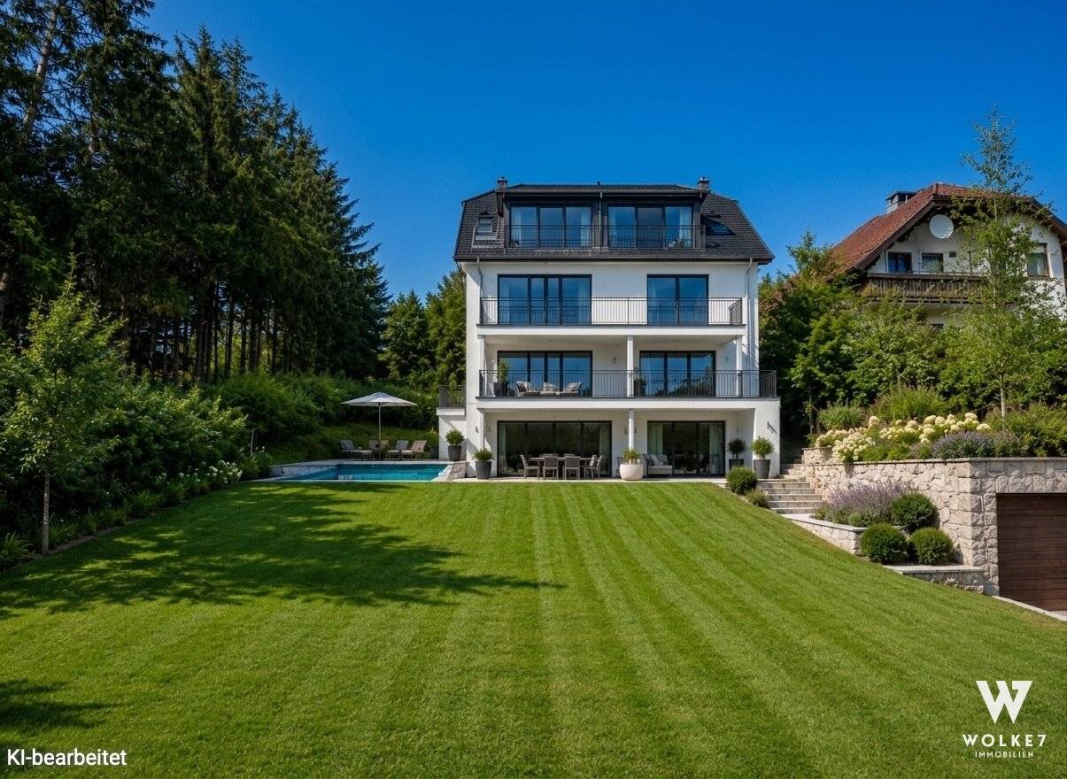 Spacious building plot with panoramic views and approved building permit