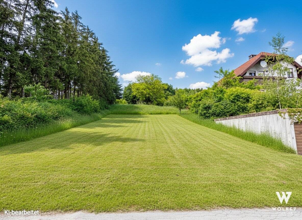 Spacious building plot with panoramic views and approved building permit