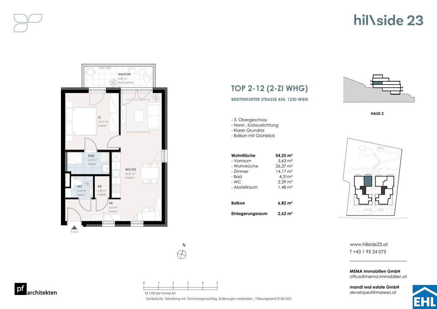 Investment apartment with balcony and underground parking in Vienna