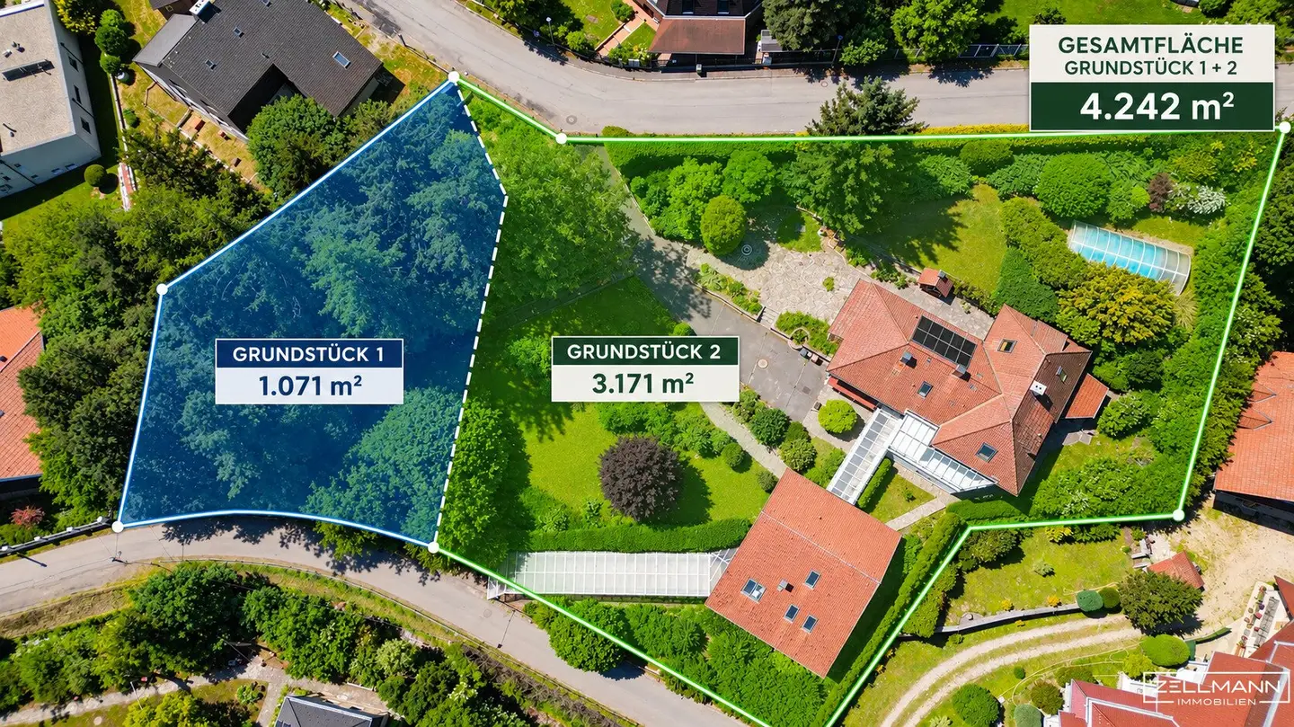 Baugrundstück mit Hanglage in ruhiger Wohnlage