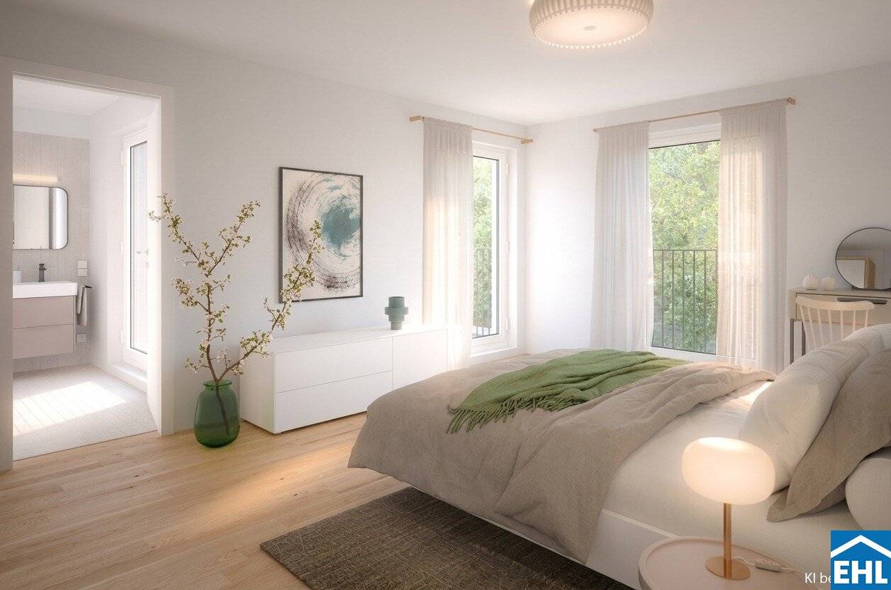 Investment apartment with garden and underground parking