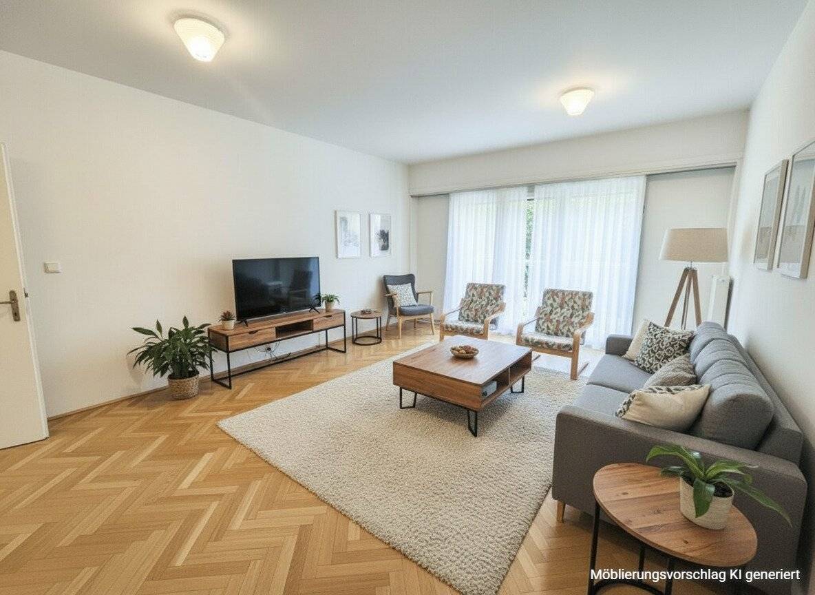 Wohnung mit Parkett und Tiefgaragenstellplatz