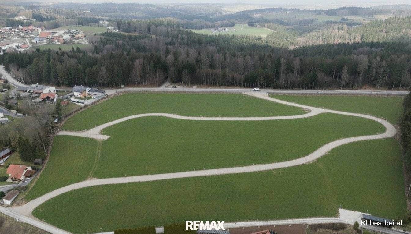 Sunny building plot with full infrastructure