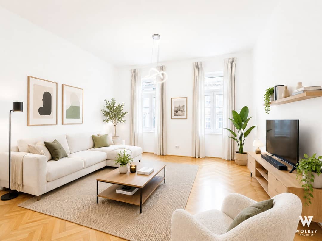 Renovated Altbau apartment with underfloor heating near Mariahilfer Straße