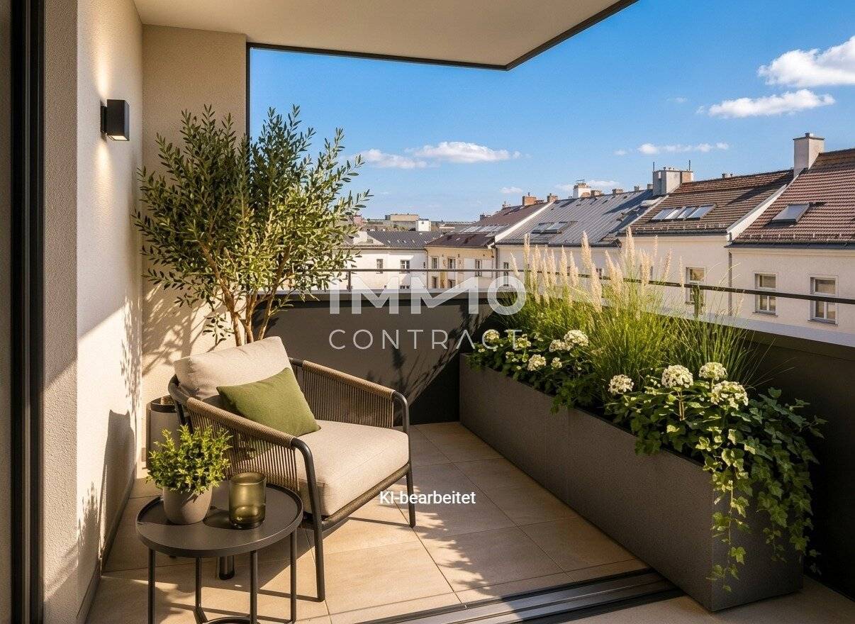 Bright new build apartment with balcony and loggia near Schönbrunn