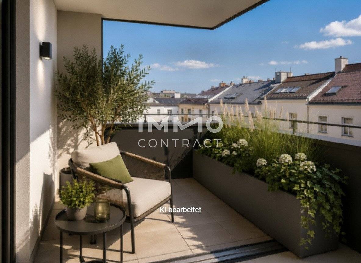 New build apartment with balcony and loggia near Schönbrunn