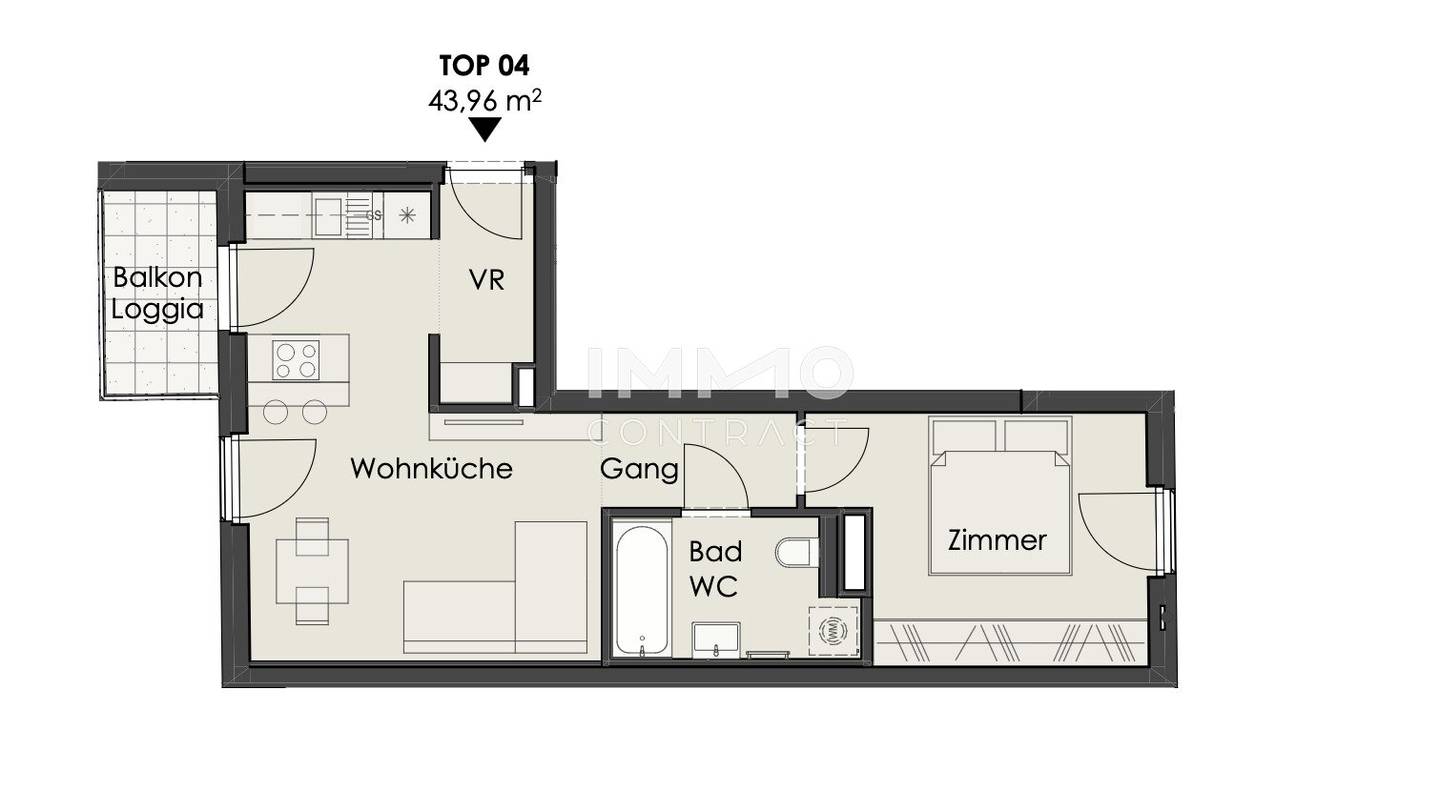 New build apartment with balcony near Schönbrunn