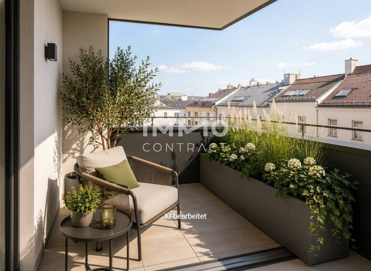 New build apartment with loggia near Schönbrunn