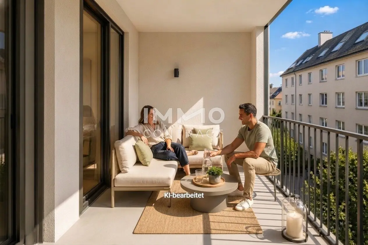 Helle Vorsorgewohnung mit Balkon und Parkett nahe Schönbrunn
